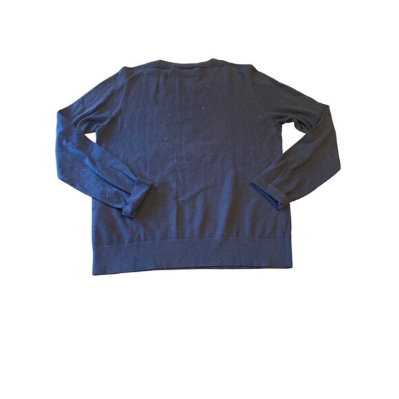 Kate Spade New York Womens Black Heart Leopard Sweater Medium silk Wool Blend - Picture 5 of 5